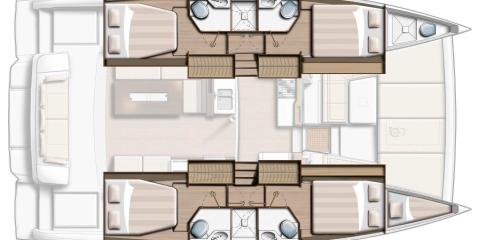 Plan du bateau Bali 4.2 - Kebifor
