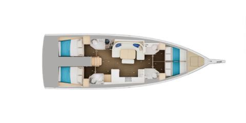 Jeanneau Sun Odyssey 455 - MMX layout plan