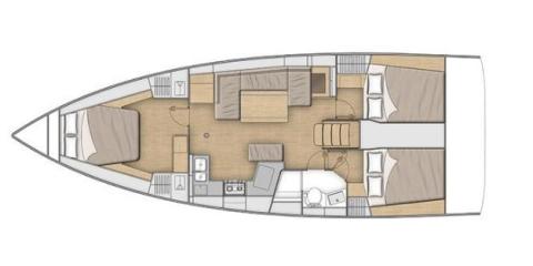 Plan du bateau Beneteau Oceanis 40.1 - NOI
