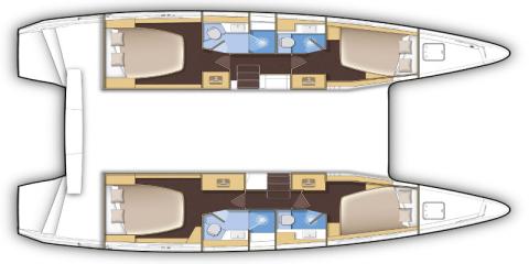 Plan du bateau Lagoon 42 - Svea of Sweden