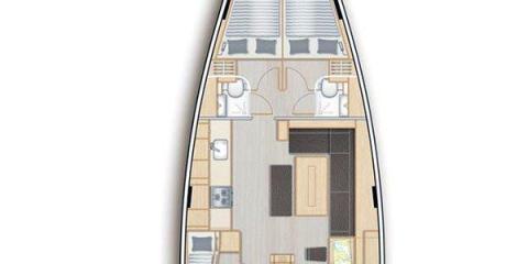 Hanse 508 - Alian layout plan