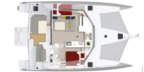Plan du bateau Neel Neel 43 - Sardinia