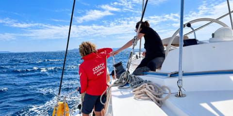Stage de voile : Apprentissage